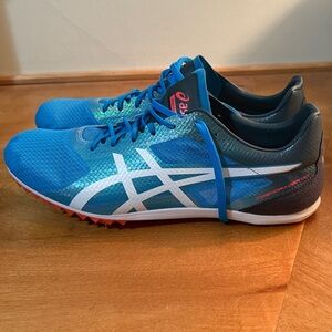 ASICS Men's Cosmoracer Md Track Shoe, Jet Blue/White/Dark Slate